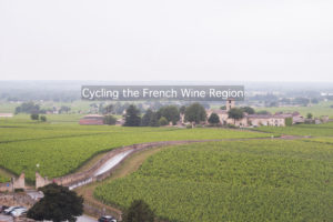 Image reads: cycling the French wine region